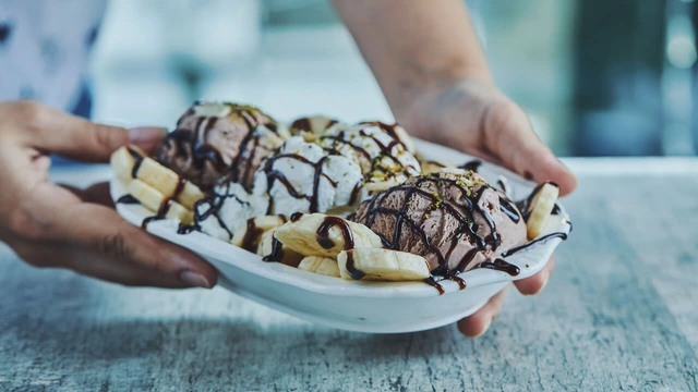 Gelado Vegan de Chocolate e Banana